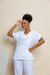 Scrub Feminino Joana - Branco - Scrubs e Pijamas cirúrgicos | Moda Scrubs