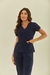 Scrub Feminino Azul Marinho - Júlia - Scrubs e Pijamas cirúrgicos | Moda Scrubs