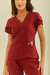 Scrub Feminino Júlia - Vinho - Scrubs e Pijamas cirúrgicos | Moda Scrubs