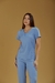 Scrub Feminino Lilian - Azul Celeste - Scrubs e Pijamas cirúrgicos | Moda Scrubs