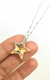 Collar Dije Star Estrella cristal y plata 925 18mm - tienda online