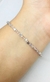 Pulsera Summer Cristal Cuadrado Chico Con Plata 925 - tienda online