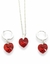 Imagen de Conjunto Corazón De Cristal Huggies Con Plata 925