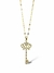 Collar Cadena Dream Acero Dorado Con Dijes Flor - comprar online