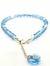 Pulsera De Cristal Diva Bicono Con Plata 925 y Cadena de Alargue - comprar online