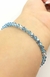 Pulsera De Cristal Diva Bicono Con Plata 925 y Cadena de Alargue - Andi Joyas 