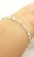 Pulsera De Cristal Diva Bicono Con Plata 925 y Cadena de Alargue