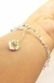 Pulsera De Cristal Diva Bicono Con Plata 925 y Cadena de Alargue - comprar online