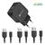 Carregador De Celular Com Cabo Turbo Usb C V8 Lightning Android - comprar online