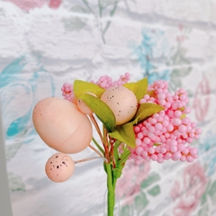 Galho Flores com Mini Ovos