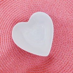 Mini Coração Branco de Cerâmica
