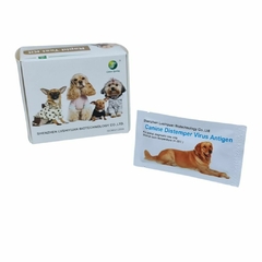 Carpeta de prueba rápida de antígeno (método oro coloidal) kit de prueba para perros