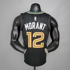 Regata Memphis Grizzlies - #12Morant - Preto - comprar online