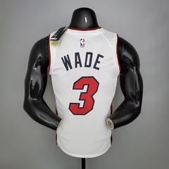 Regata Miami Heat - #3Wade - Branco - comprar online