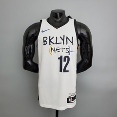 Regata Brooklyn Nets - #12Harris - Branco