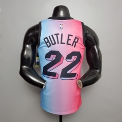 Regata Miami Heat - #22Butler - Rosa e Azul - comprar online