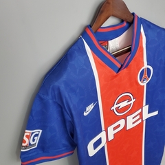 Camisa PSG I 95/96 - Masculino Retrô - Azul e Vermelho - loja online