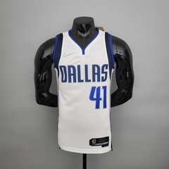 Regata Dallas Mavaricks - #41Nowitzki - Branco