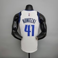 Regata Dallas Mavaricks - #41Nowitzki - Branco - comprar online