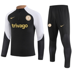 Conjunto Chelsea 23/24 - Nike - Preto e Cinza