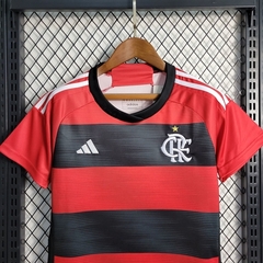 Camisa Flamengo l 23/24 - Feminina Torcedor - Vermelho e Preto - loja online