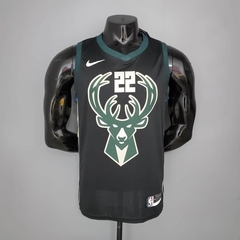 Regata Milwaukee Bucks Preta - #22Middleton - Preto