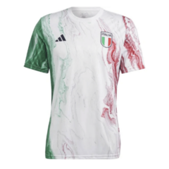 Camisa Itália Pré-jogo 23/24 - Masculino Torcedor - Branco, Vermelho e Verde