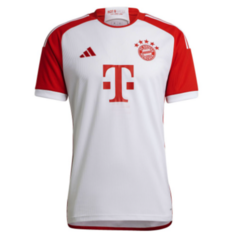 Camisa Bayern de Munique I 23/24 - Masculino Torcedor - Branco e Vermelho