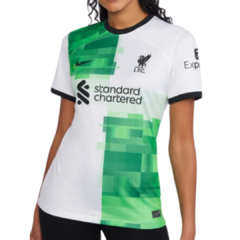 Camisa Liverpool lI 23/24 - Feminina Torcedor - Branco e Verde