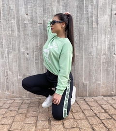 Conjunto agasalho california verde blusa e calça - comprar online