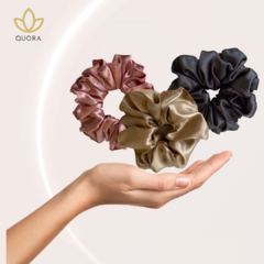 SCRUNCHIE EN SATÉN GRANDE UNIDAD - comprar online