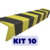 Cantoneira Zebrada - KIT 10 UNIDADES