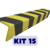 Cantoneira Zebrada - KIT 15 UNIDADES