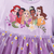 Vestido de princesas con falda de flores - comprar en línea