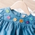 Vestido mezclilla con flores bordadas - comprar en línea