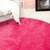 Tapete Felpudo Redondo Pelo Curto 150x150 Pink - comprar online