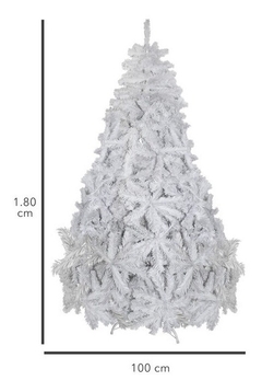 Árbol De Navidad Artificial color Blanco, El Polo Norte 1.80 M en internet