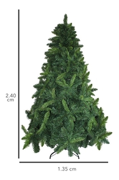 Árbol De Navidad Artificial color Verde, Estilo Clásico, El Montañes Tamaño 2.40 M en internet