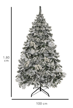 Árbol De Navidad con Nieve, Artificial, El Nevado De Toluca Tamaño 1.80 M en internet