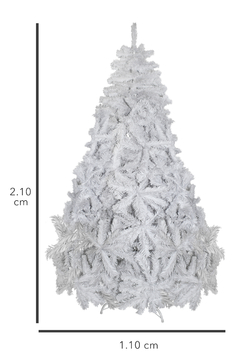 Árbol de Navidad Blanco, EL POLO NORTE con 2.10 m en internet