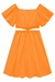 Vestido cor laranja neon
