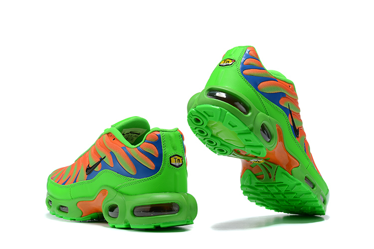 air max plus orange and green