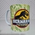 CANECA POLÍMERO E TOALHINHA DINOSSAURO - comprar online