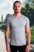 Camiseta Básica Slim Fit Camisa Masculina Algodão Fio 30.1