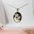 Colar Pingente Oval Personalizado Com Foto Banhado Em Ouro 18K - comprar online