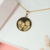 Colar Pingente Redondo Personalizado Com Foto Banhado Em Ouro 18K - comprar online