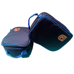 BOLSA PORTA ÓCULOS OFF ROAD PRETA C/AZUL