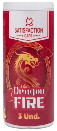 BOLINHA DRAGON FIRE COM ÓLEO PARA MASSAGEM HOT 3 UNIDADES SATISFACTION CAPS