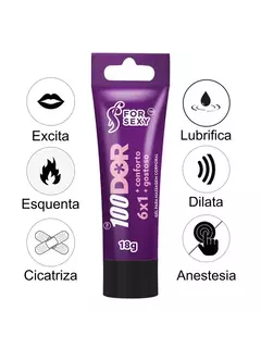 Kit Plug Anal ABS & Gel Excitante Anal Multifunções 100Dor 6X1 18g - For Sexy - comprar online