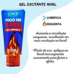 FOGO NO RABO GEL EXCITANTE ANAL 15ML GARJI - comprar online